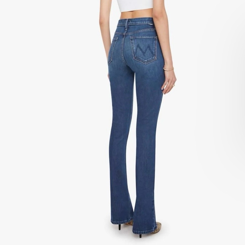 MOTHER Women's High-Rise Flare Jeans - Blue - Picture 3 of 9